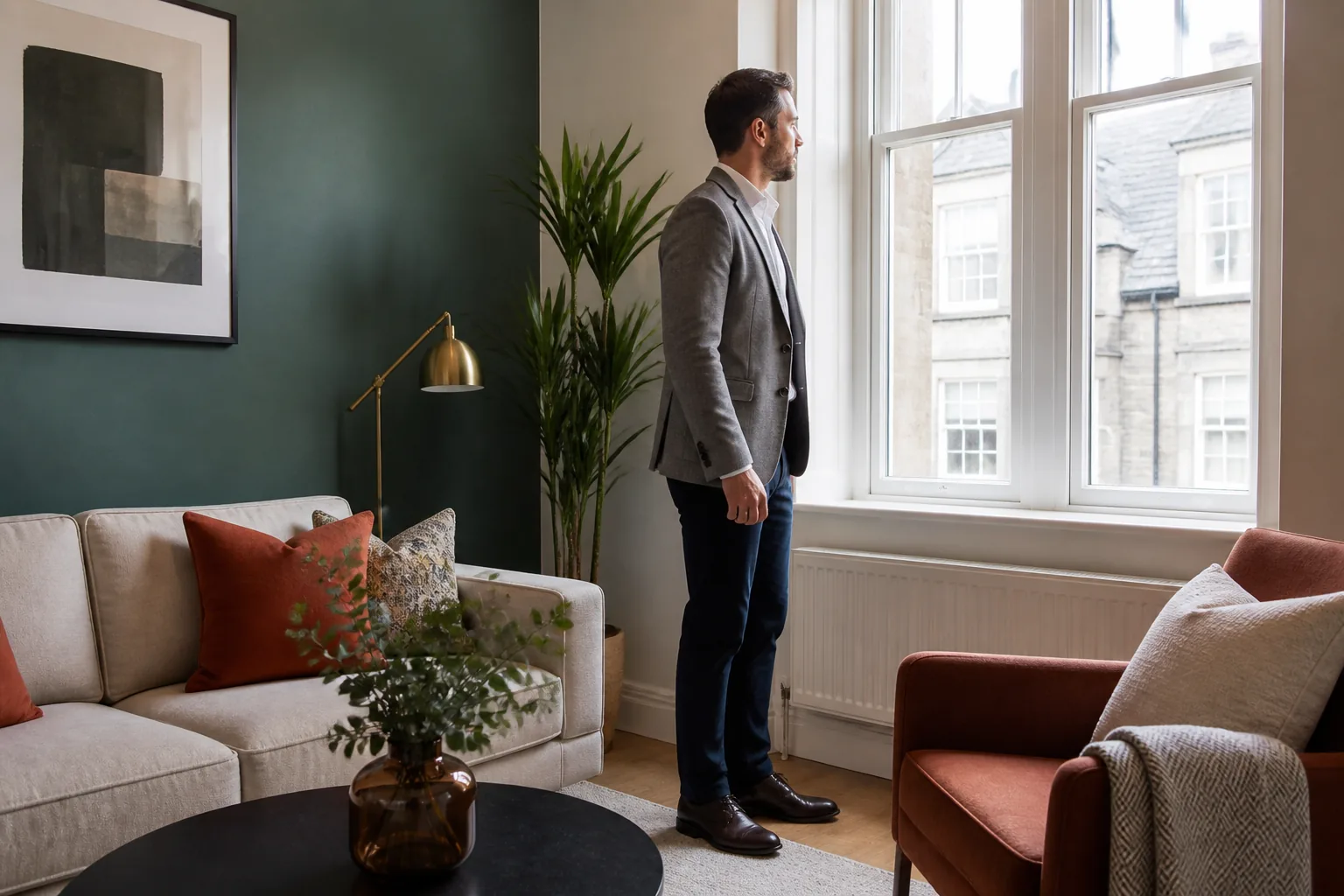 Professional reviewing a property's presentation