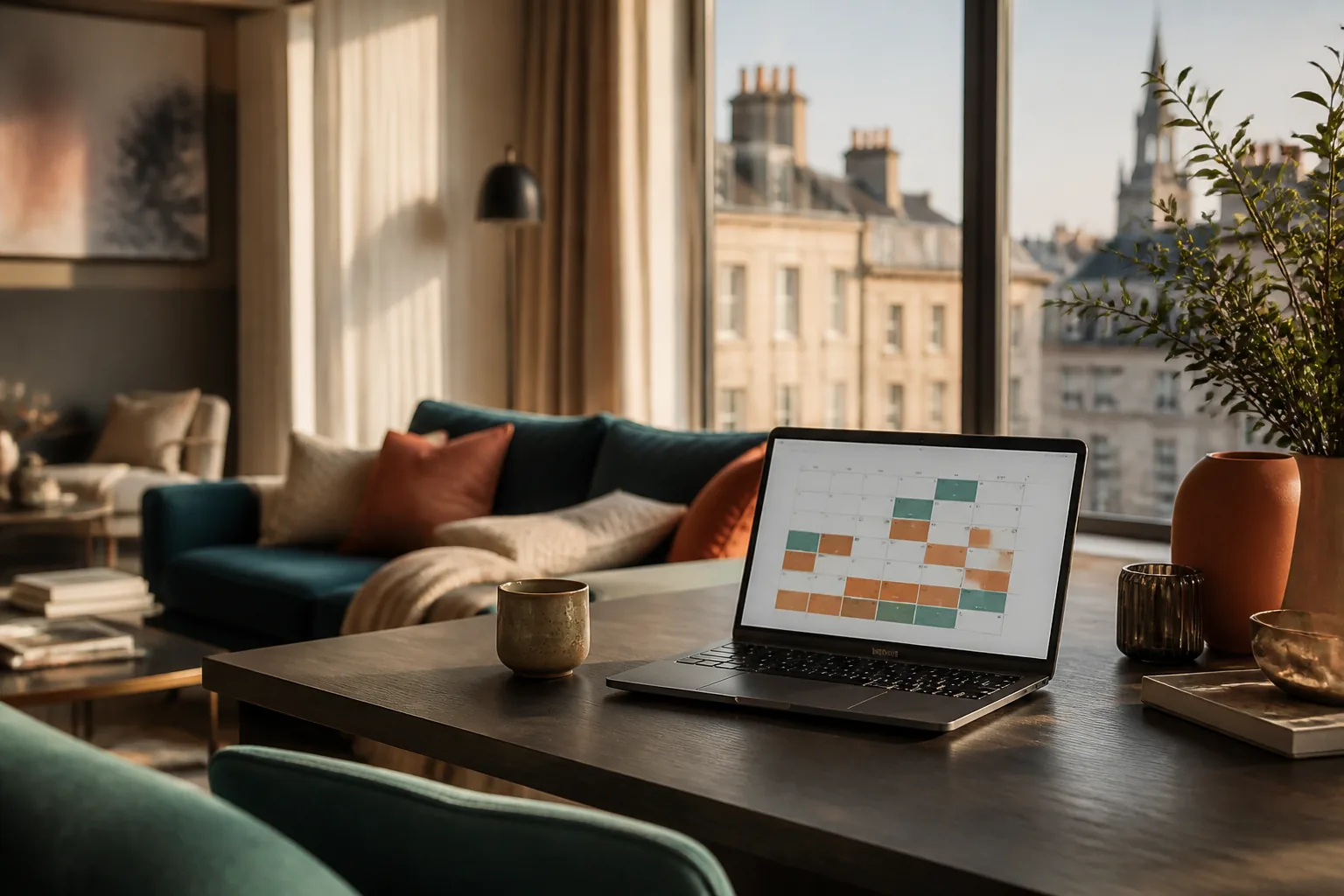 Premium apartment with dynamic pricing calendar